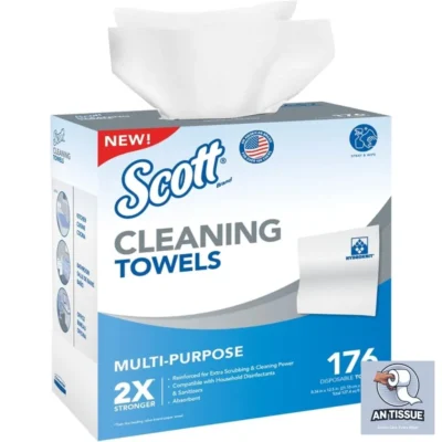 Scott Paper Cleaning Towels 176 Count – Case of: 1 For Efficient Cleanup